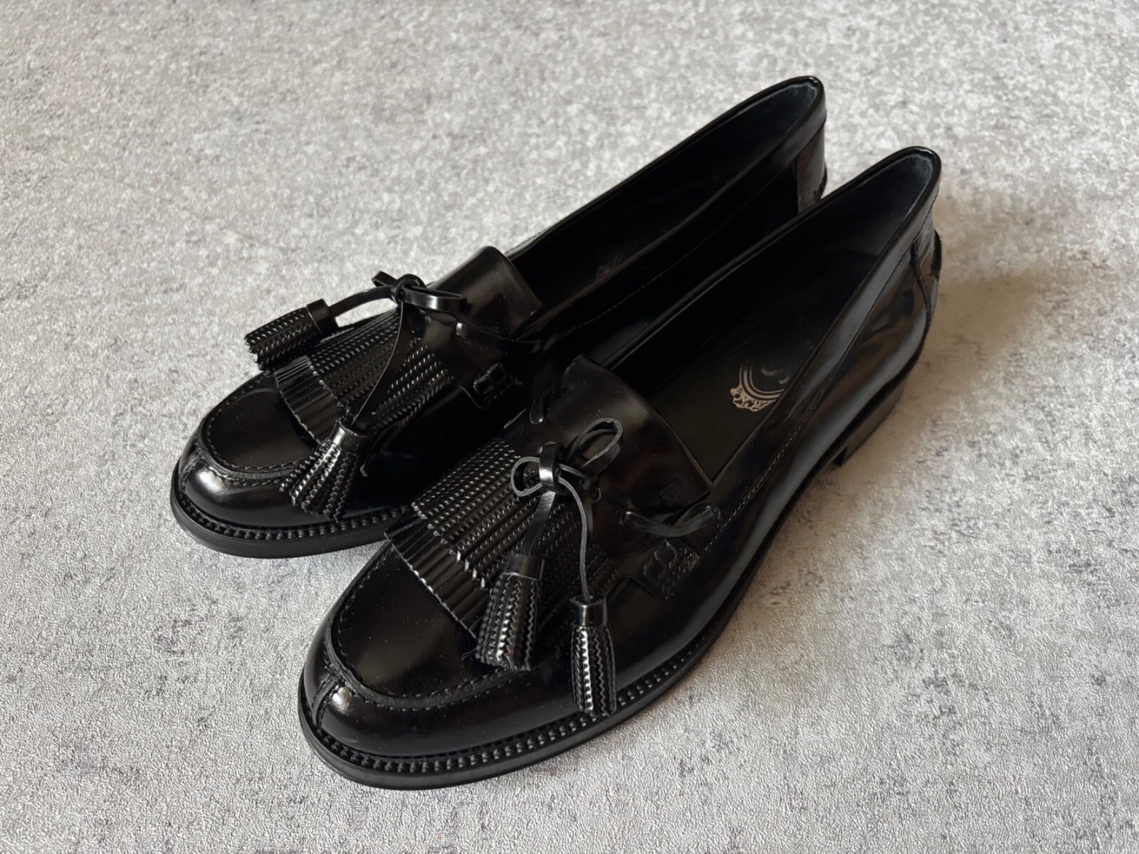 MOCASSINI TOD’S GOMMA RU LACCETTO IMPREZIOSITI DA PANNOLINO SPAZZOLATO TAGLIA 40 5