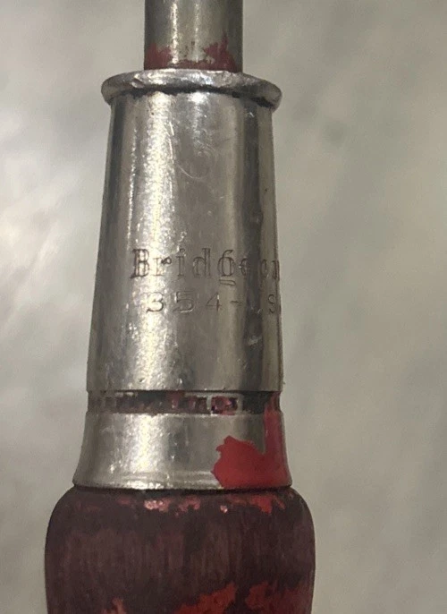 "Lote 2 destornilladores Phillips con mango de madera Bridgeport 354 L10,7 13,5"" 8,75""" Foto 2 de 4