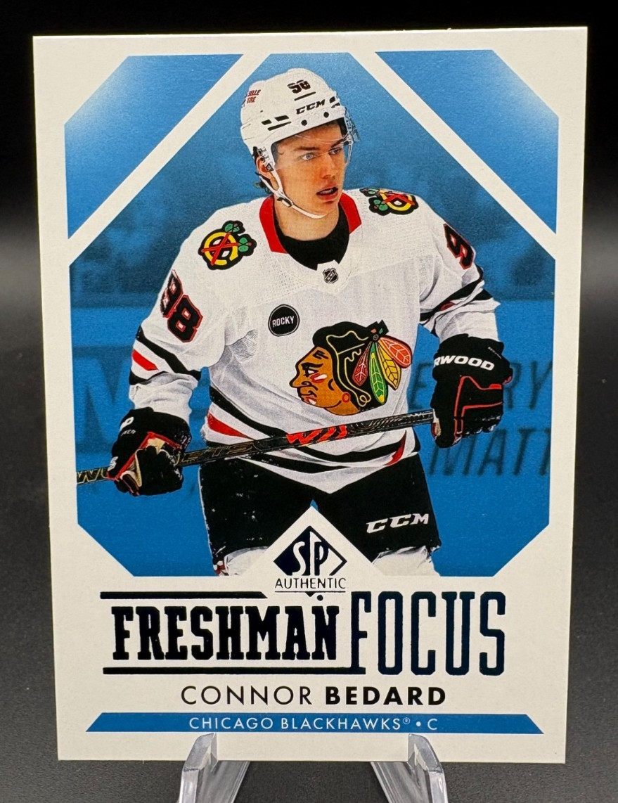 2023-24 SP Authentic CONNOR BEDARD Rookie Freshman Focus Blue #FF-1 1:12