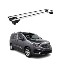DachträGer GrundträGer FüR Opel Combo E 2019-2026 TÜV Aluminium Silber 2Tlg