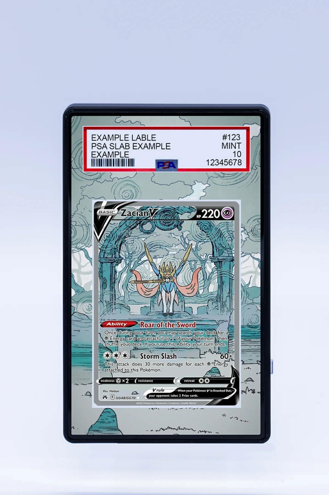 Zacian V Crown Zenith GG48 Pokemon Extended Artwork For PSA CGC BGS or TAG