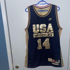 Nike 1992 Charles Barkley USA Dream Team Olympic Gold Basketball Jersey Sz L X