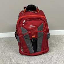High Sierra XBT Rolling Backpack with Cushion Laptop Compartment Red TSA Wheeled