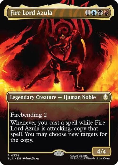 Fire Lord Azula (0334) (Borderless) -Foil Near Mint MTG