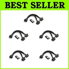 OBD II 16 Pin Splitter Extension Cable 5 Pack