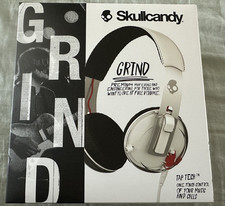 Skullcandy  Grind Headphones Tap Tech Wired White Unopened Box