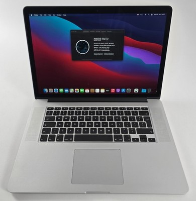 Apple MacBook Pro 15.4'' A1398 2,8GHz Core i7 Iris Pro 16GB 256GB Big Sur #203