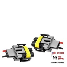 Fog Light Wiring Harness, H8 H9 H11 Female Pigtail Adapter Connector 2PCS
