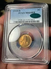 1918-D PCGS MS64 RB CAC Lincoln Wheat Cent Lots Of Red