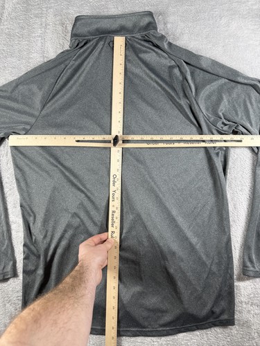 Under Armour Pullover Herren 2XL grau Velocity HeatGear Quarter Zip Loose Fit 1/4 - Bild 7 von 15