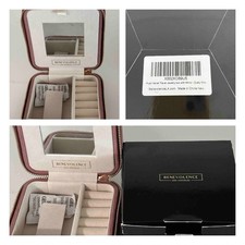 BENEVOLENCE PLUSH VELVET TRAVEL JEWELRY BOX WITH MIRROR - NIB / FREE SHIP!