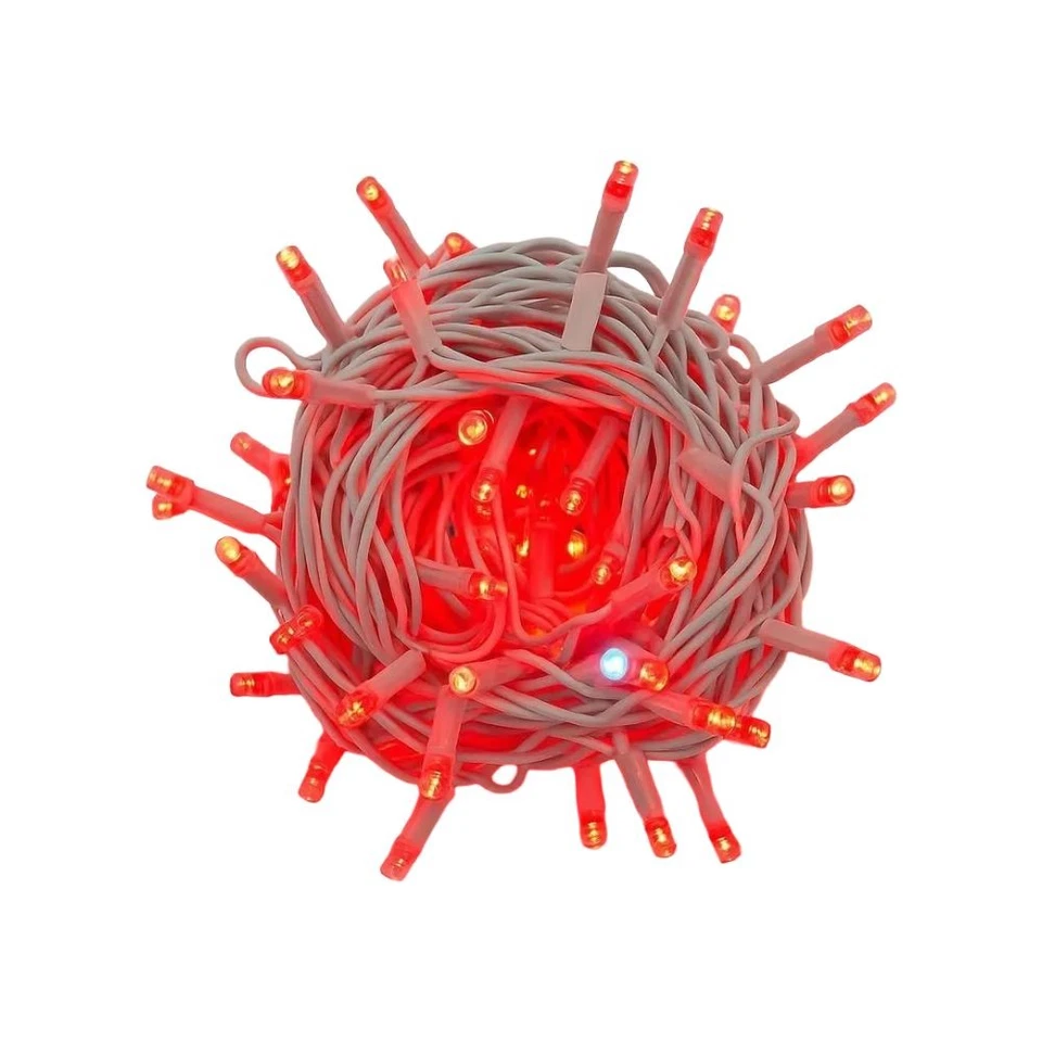 gloca Catena 300LED 30M Filo Bianco Flash Bianco IP65 (Luce Rossa)