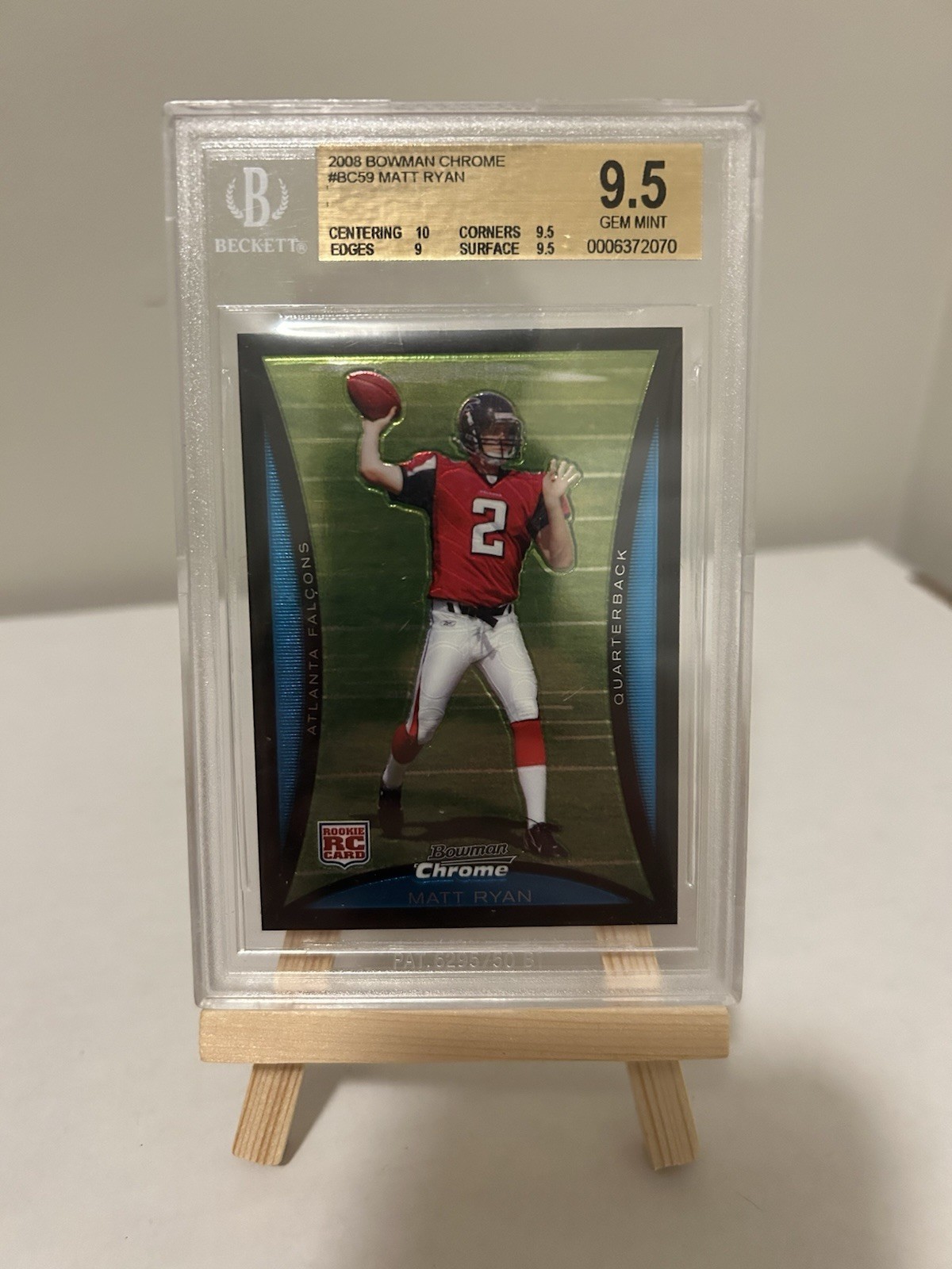 2008 Bowman Chrome - Matt Ryan #BC59 (RC)