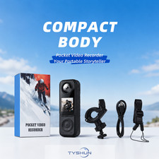 4K Handheld Action Camera Dual-Lens Waterproof POV Cameras for Motorcycle Sport