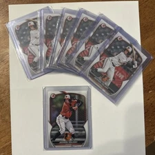 (6) 2023 Bowman JACKSON HOLLIDAY #BD-118 +1 NO Hard Sleeves For Cheap Shipping