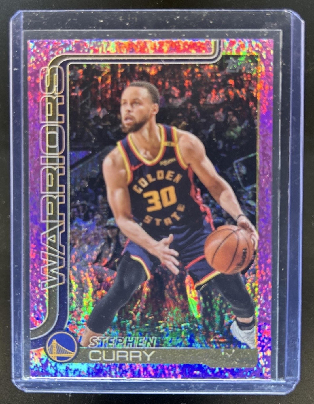 2025-26 Topps Stephen Curry Pink Holo Foil #135 Warriors