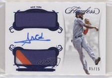 2018 Flawless Rookie Sapphire 5/15 Amed Rosario (Throwing) Dual Patch Auto 2l4