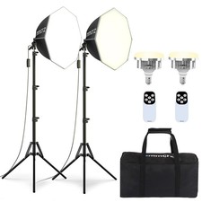 2PACK Professional Softbox Lighting Kit, 20'' x 20'' Studio Lights with 85W 2...