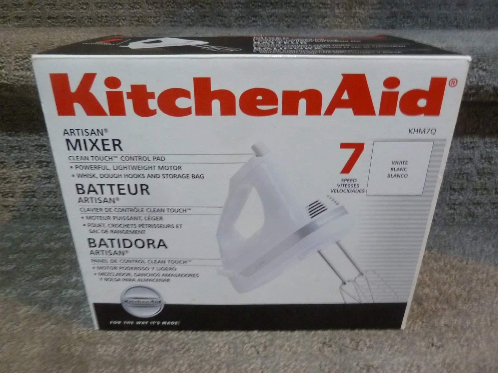 KitchenAid Kitchen Aid Hand Mixer Artisan Mixer 7 Speed KHM7Q BRAND NEW
Opens in a new window or tab