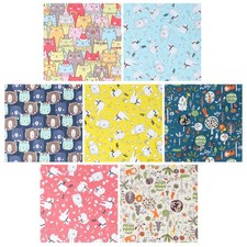  7 Pcs Stoffa Per Patchwork Tessuto Da Ricamo Quadrati in Artigianale