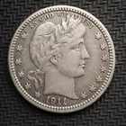 New Listing1911 *P*  BARBER SILVER QUARTER * NICE * - FREE SHIPPING! - C3411