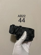 Louis Vuitton LV Initial Reversible Belt Damier Graphite Leather 44/110 AB22