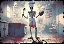 Sublimation Dinner Served Halloween Ready To Press Heat Transfer