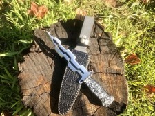 Fantasy Dagger With Acrylic Handle And Leather Sheath