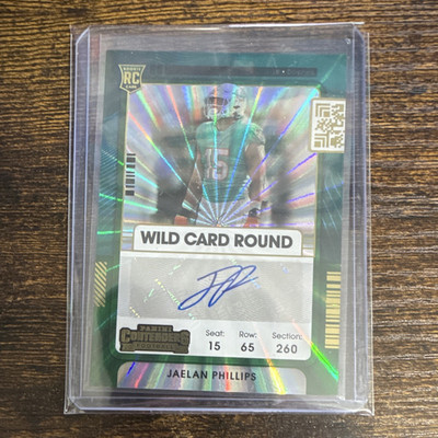 Panini 2021 Contenders Jaelan Phillips Dolphins RC Auto Wild Card Round SSP