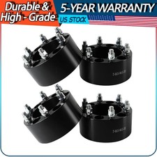 4x 3 Inch 6x5.5 Wheel Spacers 14x1.5 Fits Chevy Silverado 1500 Gmc Sierra 1500