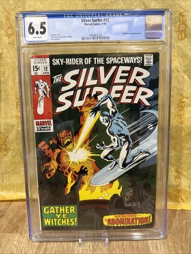 Silver Surfer #12  1/1970 | Abomination, CGC 6.5 Graded Cover Art Buscema Comic