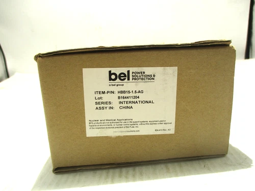 NEW BEL HBB15-1.5AG POWER SUPPLY 15VDC