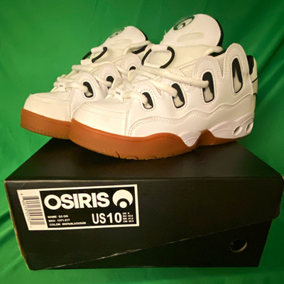 Osiris D3 OG White/Black/Gum Skateboarding Shoes Men s US 10 Darn World sk8board