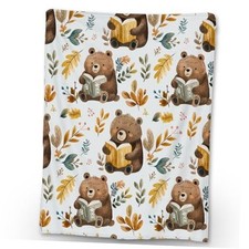 Cute Bear Blanket, Soft Warm Lightweight Animal Flannel 60 50 Inch Pattern10