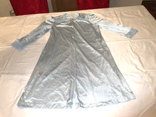 Vintage Vanity Fair Floral Lacy Blue Womens Robe Size M Nylon