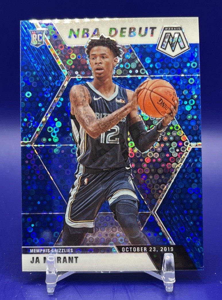 2019-20 Panini Mosaic - NBA Debut Ja Morant #274 Blue Fast Break Prizm /85 (RC)