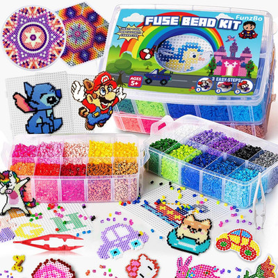23000 5Mm Fuse Beads Kit - 22 Colors | 106 Patterns, Easter School Arts and Craf