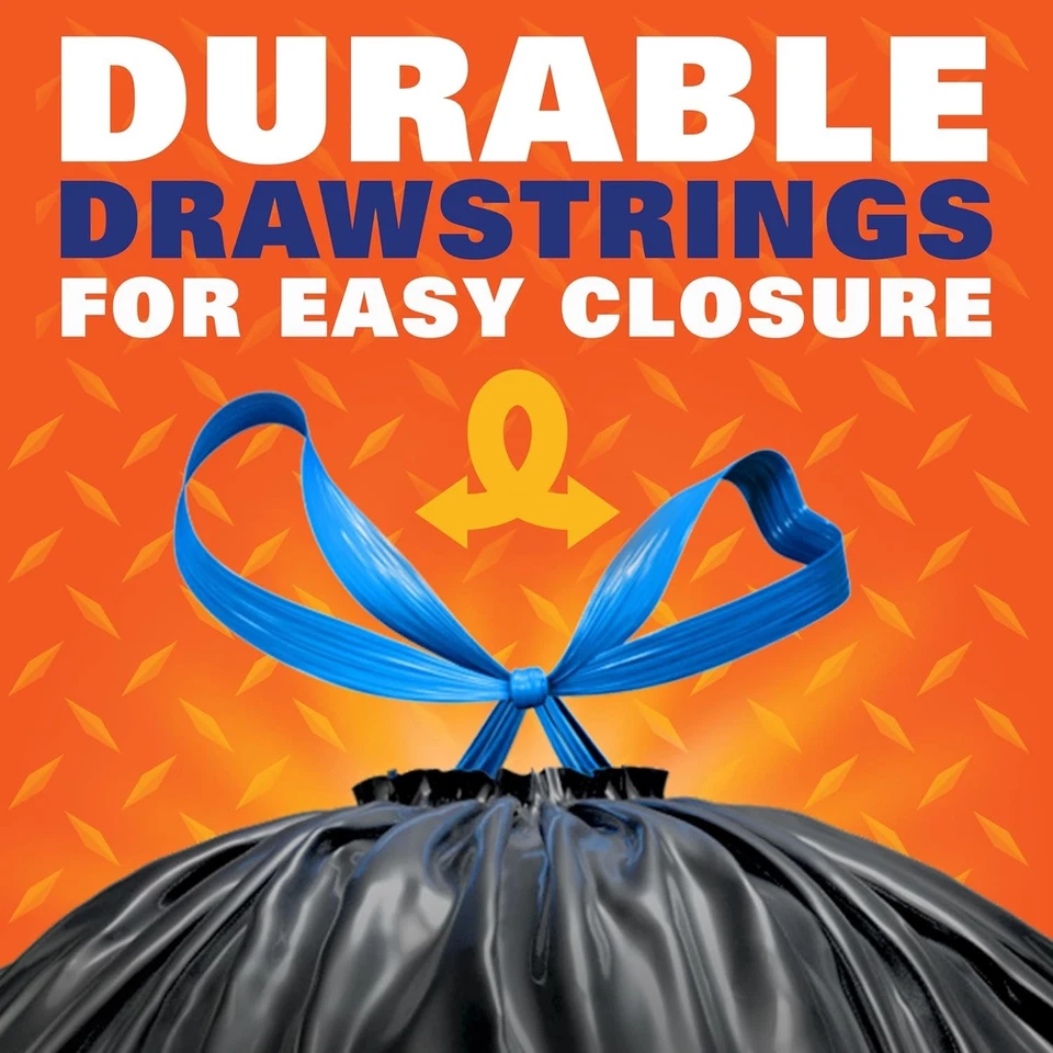 Bolsas de basura fuertes para césped y hojas, 39 galones, 38 unidades Foto 3 de 4