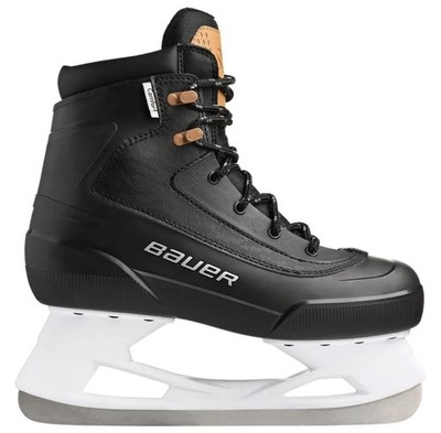 NWT Bauer Colorado Kids Junior Hockey Ice Skates Black Brown Size 4