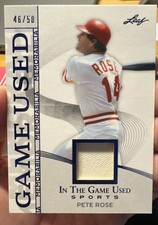 2025 Leaf in the Game Used Sports - Pete Rose #GM-39 Blue Holo /50 (MEM)