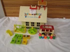 Vintage Fisher Price Little People Play Family School 923 D bus swing Playset