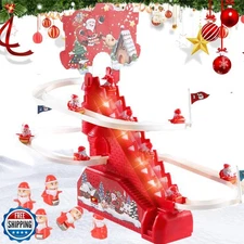 Santa Climbing Toy, Santa Electric Slide Climbing Toys for Automa