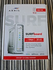 ARRIS Surfboard SB 6190 Gigabit DOCSIS 3.0 32x8 Cable Modem BRAND NEW