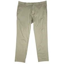 Rhone Commuter Pants Men 40x32 Beige Stretch Chino Casual Golf Classic Fit