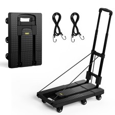 No Assembly Folding Hand Truck 440lbs, Dolly Cart with Wheels  Upright Lock,...
