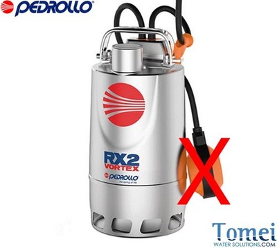 Tauchpumpe für sehr schmutziges Wasser PEDROLLO VORTEX RX3/20 5M 0,75Hp 400V