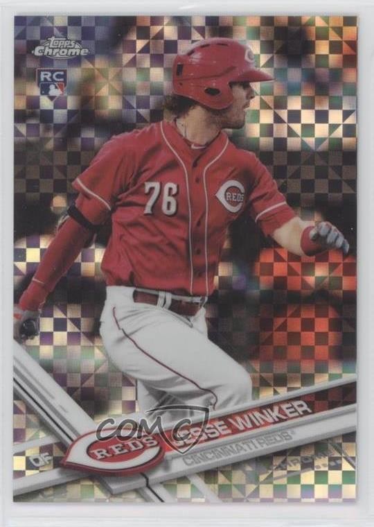 2017 Topps Chrome Wal-Mart Mega Box X-Fractor Jesse Winker #74 0z2x