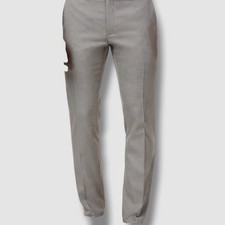Kenneth Cole Reaction Men's Gray Slim-Fit Stretch Dress Pants Size 30W 32L