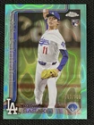 ROKI SASAKI 2025 TOPPS CHROME ROOKIE AQUA REFRACTOR DODGERS RC 067/199 LX16