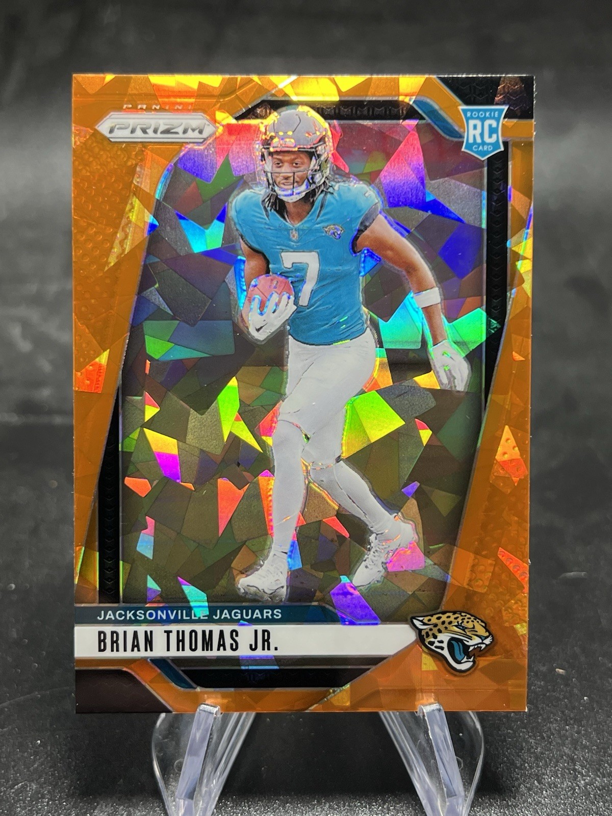 2024 Panini Prizm - Rookies Brian Thomas Jr. #314 Orange Ice Prizm (RC)